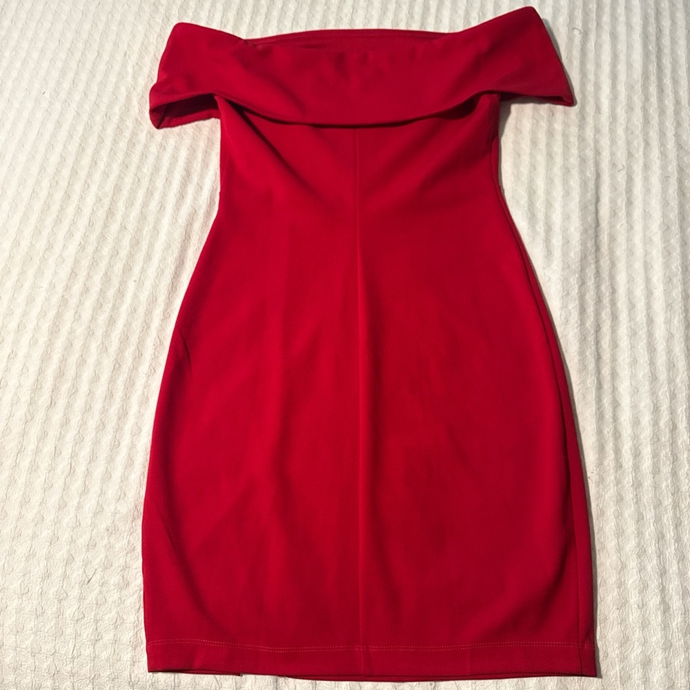 Honey and Rosie Strapless Red Dress - Picture 8 of 8